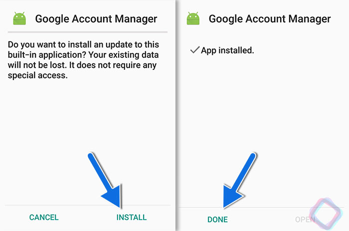 Install Google Account Manager 9 Pie