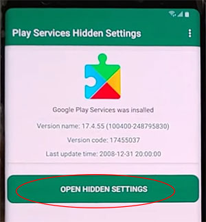 samsung M02s Open hidden settings