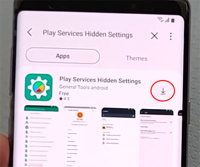 Samsung A42 5G Play service hidden settings